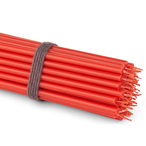 NKlaus 2x 200g (ca. 50 St.) rote Altarkerzen Kerzen dünne Osterkerzen Länge 16 cm 40145 von NKlaus