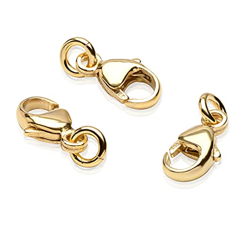 NKlaus 3 x Karabiner Verschluss 6,8x4,5mm 333 Gelbgold Ersatzverschluss für Goldketten 2237 NKlaus 3 x Karabiner Verschluss 6,8x4,5mm 333 Gelbgold Ersatzverschluss für Goldketten 2237 von NKlaus