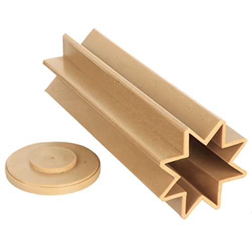 NKlaus 3D DIY Kerzenherstellung Kerzen Gießform aus hochwertigem Kunststoff Kerzenform Stern mit abnehmbarem Boden 36446 von NKlaus