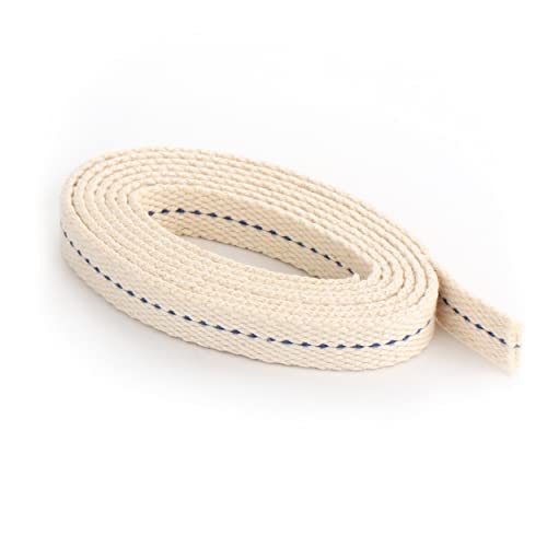 NKlaus 5 Meter 10mm 100% Natürliche Baumwolle Lampendocht flach Litzendocht Laternendocht für Ölbrenner Öllampe mit gereinigtem Petroleum 1295 NKlaus 5 Meter 10mm 100% Natürliche Baumwolle Lampendocht flach Litzendocht Laternendocht für Ölbrenner Öllampe mit gereinigtem Petroleum 1295 von NKlaus