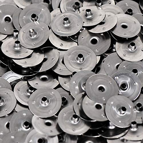 NKlaus 50 DOCHTFUß Ø 2,2mm Teelichtdocht Metallfüß Kerze Kerzendocht Standplättchen Kerzenwachs für Glasfaserdocht Baumwolldocht bis 2,2mm H: 3,4mm 4167 von NKlaus