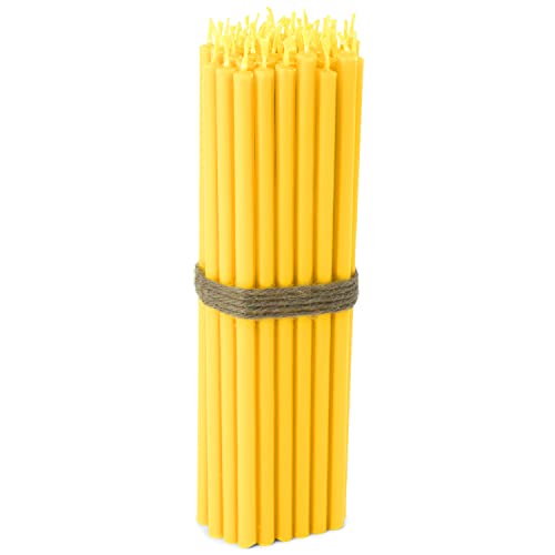 NKlaus - 50x Stabkerzen gelb Rußfrei Tropffrei dünn L 16cm Premium Paraffinwachs 36258 NKlaus - 50x Stabkerzen gelb Rußfrei Tropffrei dünn L 16cm Premium Paraffinwachs 36258 von NKlaus