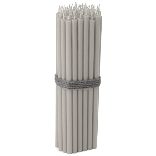 NKlaus - 50x Stabkerzen grau Rußfrei Tropffrei dünn L 16cm Premium Paraffinwachs 36115 NKlaus - 50x Stabkerzen grau Rußfrei Tropffrei dünn L 16cm Premium Paraffinwachs 36115 von NKlaus
