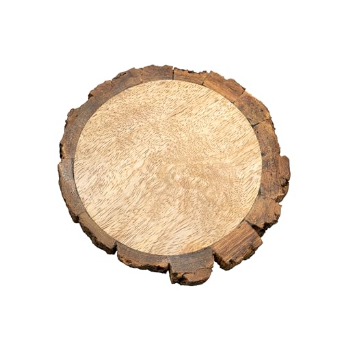 NKlaus Baumstamm Deko, Ø 10cm Holzscheiben Natur, Baumscheiben, Rustikales Kerzenteller für den Esstisch DIY 15851 von NKlaus