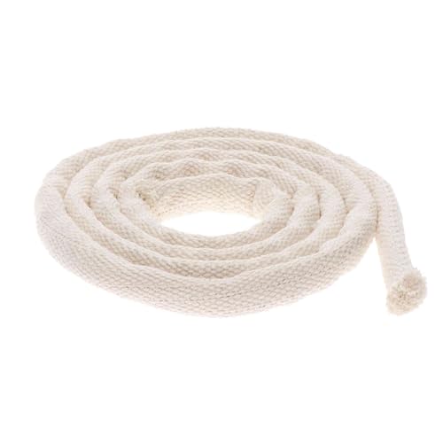 NKlaus Baumwolle Docht 9mm Ø – 3m Runddocht für Ersatzdocht für Gartenfackel & Bambusfackel & Outdoor-Öllampen, saugstark & geflochten 16528 von NKlaus