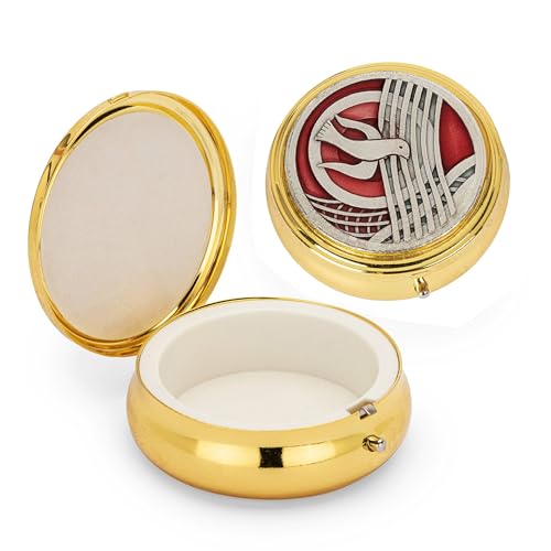 NKlaus Metall Etui Gold 6x2cm Taube Motiv Rosenkranz rund Schatzkiste Kommunion 2535 NKlaus Metall Etui Gold 6x2cm Taube Motiv Rosenkranz rund Schatzkiste Kommunion 2535 von NKlaus