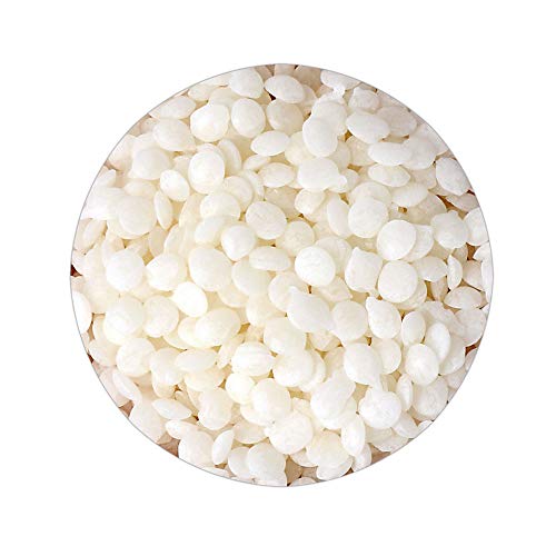 NKlaus Reines 100% Bienenwachs cera Flava Pastillen weiß für Kerzen Möbelpflege Lederpflege Autopolitur 1230 (100g) von NKlaus