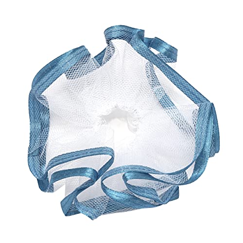 NKlaus Taufe Kerzenmanschette Kommunion aus Tüll Tropfschutz 12x9cm blau Satinband 14425 NKlaus Taufe Kerzenmanschette Kommunion aus Tüll Tropfschutz 12x9cm blau Satinband 14425 von NKlaus