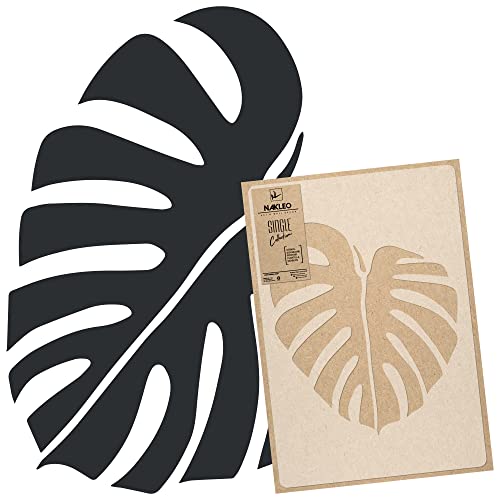NAKLEO Blumen Große Malschablonen 43x64 cm, Tropisches Monstera Palmenblatt Muster, Wiederverwendbare Kunststoff Wandschablone, Dekoration DIY Handwerk, Holz Wand Stoff Stein von Nakleo