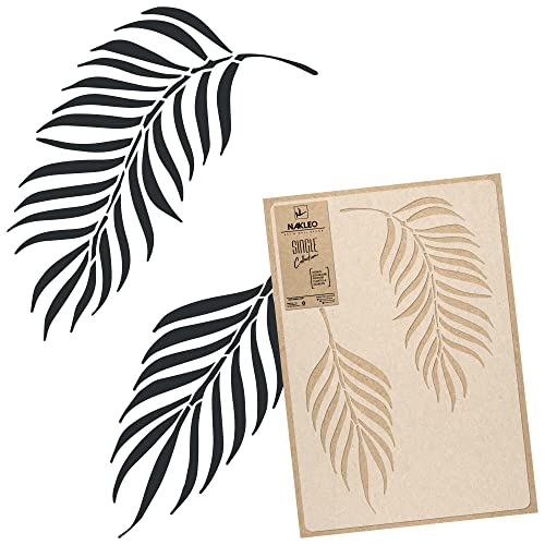 Wiederverwendbare Wandschablone aus Kunststoff // Tropisch - Palmblatt #3 - Wedel // Muster Schablone Vorlage… (45x65cm) von Nakleo