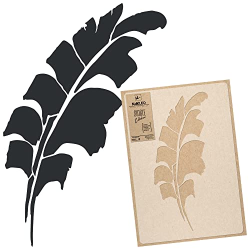 Wiederverwendbare Wandschablone aus Kunststoff // Tropisch - Palmblatt - Bananenblatt // Muster Schablone Vorlage (45x65cm) von Nakleo