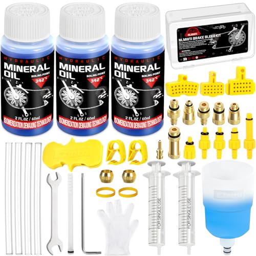 NLMWTI Entlüftungsset für Shimano Scheibenbremsen, 180ml Hydraulik Mineral ÖL Fahrrad Bremsen Entlüftungskit mit M5 M7 M6 Anschluss, für Deore,Saint,XTR,XT UVM, Inkl NLMWTI Entlüftungsset für Shimano Scheibenbremsen, 180ml Hydraulik Mineral ÖL Fahrrad Bremsen Entlüftungskit mit M5 M7 M6 Anschluss, für Deore,Saint,XTR,XT UVM, Inkl von NLMWTI