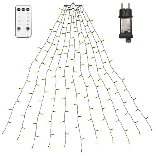NLNEY Weihnachtsbaum Lichterkette, 2M 400LEDs 20 Stränge Christbaumbeleuchtung mit Sternenring, 8 Modi Weihnachtslichter Innen Außen Dekor für Weihnachtsbaums NLNEY Weihnachtsbaum Lichterkette, 2M 400LEDs 20 Stränge Christbaumbeleuchtung mit Sternenring, 8 Modi Weihnachtslichter Innen Außen Dekor für Weihnachtsbaums von NLNEY