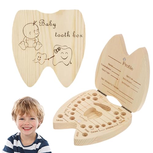 NLONLL Zahndose Milchzähne aus Holz Milchzahndose mit Namen Zahnschachtel Milchzahnbox für Kinder Zähne Aufbewahrungsbox Zahnbox für Milchzähne Mädchen Jungen Zahnfee Geschenke NLONLL Zahndose Milchzähne aus Holz Milchzahndose mit Namen Zahnschachtel Milchzahnbox für Kinder Zähne Aufbewahrungsbox Zahnbox für Milchzähne Mädchen Jungen Zahnfee Geschenke von NLONLL