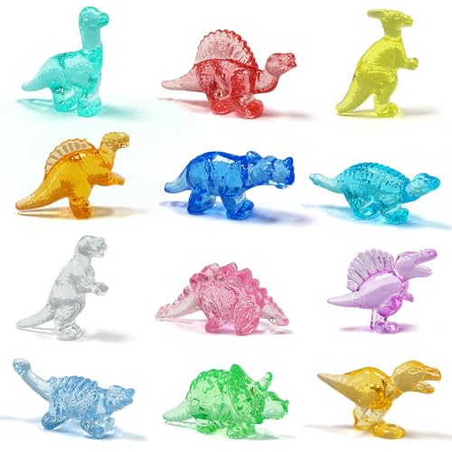 NLR FUN [500g, 94 Stück Acryl Dinosaurier Edelsteine, 12 einzigartige Formen Finger Dinosaurier. Festliche Party Wohnkultur. Preisverleihungen | Geschenktüte Füller, Geburtstag/Ostern Preise von NLR FUN