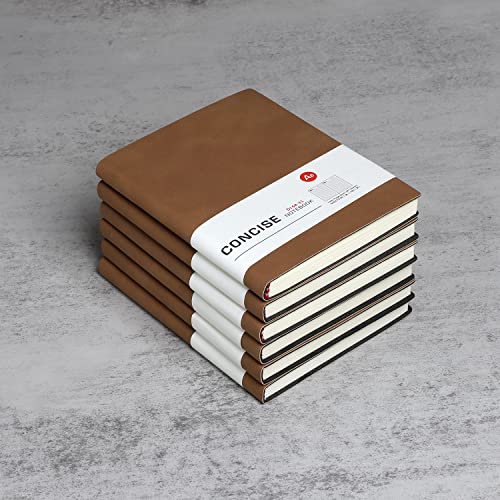 huaao Notizbuch A6 liniertes Leder 6er Pack Hardcover Notizbücher mit Hochwertigem Dickem 100 gsm, Journal Notizbücher Klassisches Notizblock für Schreiben, Büro, Schule, Geschäft 10,5 * 14 cm, Braun huaao Notizbuch A6 liniertes Leder 6er Pack Hardcover Notizbücher mit Hochwertigem Dickem 100 gsm, Journal Notizbücher Klassisches Notizblock für Schreiben, Büro, Schule, Geschäft 10,5 * 14 cm, Braun von huaao