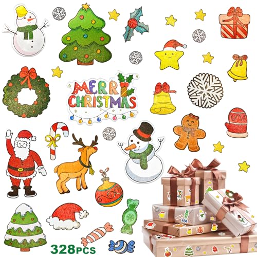NOCHME Weihnachtsstickers Selbstklebend Weihnachtsaufkleber 8 Blatt 328 Glitzer Klein Aufkleber Weihnachten Sticker Für Kinder Basteln Karten Scrapbooking Deko Weihnachts Geschenk Papiertüten NOCHME Weihnachtsstickers Selbstklebend Weihnachtsaufkleber 8 Blatt 328 Glitzer Klein Aufkleber Weihnachten Sticker Für Kinder Basteln Karten Scrapbooking Deko Weihnachts Geschenk Papiertüten von NOCHME