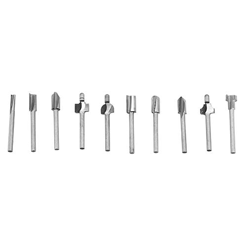 10 Stück 1/8-Zoll-Schaft Hochgeschwindigkeitsstahl Fräser Holzbearbeitungsteil Werkzeug 10 Stück 1/8-Zoll-Schaft Hochgeschwindigkeitsstahl Fräser Holzbearbeitungsteil Werkzeug von NOENNULL