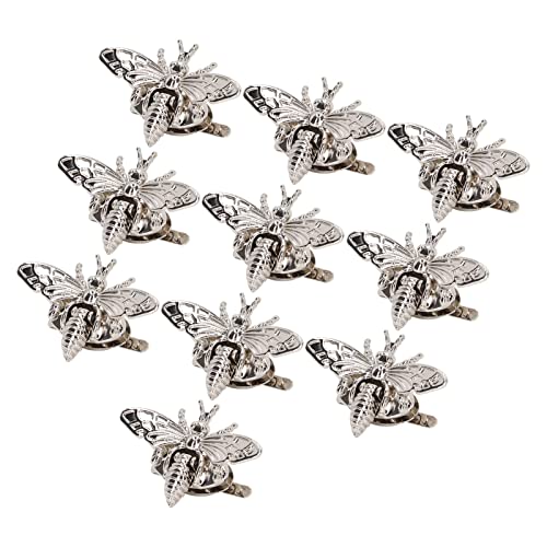 10 Stück Bee Twist Lock Silber Bienenförmige Legierung Twist Lock für Hangbag Case Leder von NOENNULL