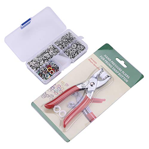 120 Sätze Metall Snap -Tasten mit Befestigungsstange Drücken Sie das Werkzeug-Set, Mehrfarbige Mischhohlnähen für Stoff, Knopfknopf-Pakete für ein Diy -Knopf-Kleidung 120 Sätze Metall Snap -Tasten mit Befestigungsstange Drücken Sie das Werkzeug-Set, Mehrfarbige Mischhohlnähen für Stoff, Knopfknopf-Pakete für ein Diy -Knopf-Kleidung von NOENNULL