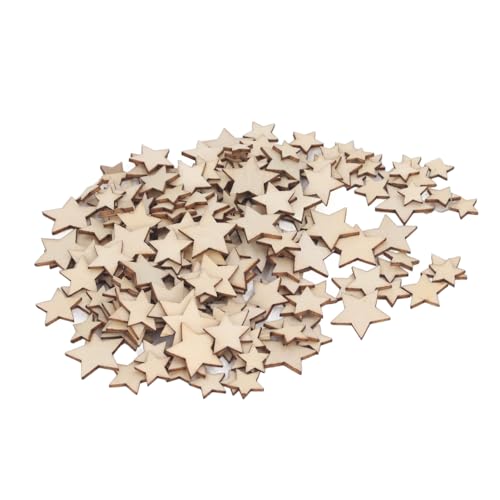 200 Stück unlackierte Holzstern-Ausschnitte, Holzsterne, Ornamente, 10/12/15/20 mm, blanko, Holzstücke, Sterne, Ornamente, Hochzeit, Party 200 Stück unlackierte Holzstern-Ausschnitte, Holzsterne, Ornamente, 10/12/15/20 mm, blanko, Holzstücke, Sterne, Ornamente, Hochzeit, Party von NOENNULL