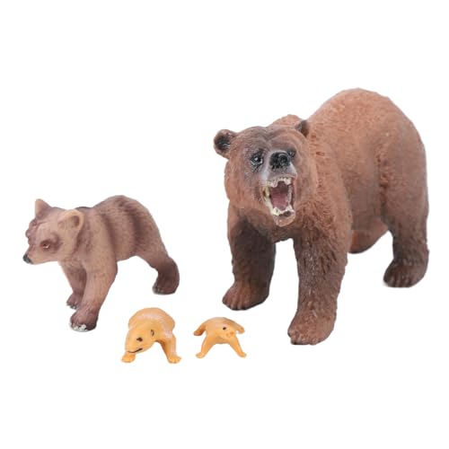 4 Stück Braunbären Wachstumszyklus Statue Realistisches Detail PVC -Tierfiguren für Home Office Party Dekoration 4 Stück Braunbären Wachstumszyklus Statue Realistisches Detail PVC -Tierfiguren für Home Office Party Dekoration von NOENNULL