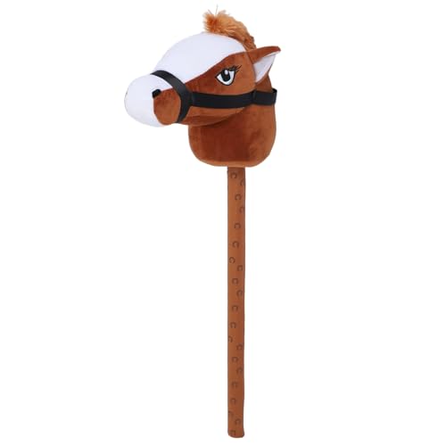 70 Cm Plüsch -Pferdestiftspielzeug mit Soft Weich, Bequeme Fahrt auf Pony mit Realistischem Anmessen, für Kleinkinder & Kinder (Brau) von NOENNULL