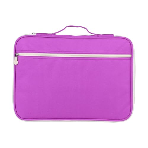 A4 Dokumenttasche Oxford Dokumenttasche mit Leichtgewicht Tragbarer Notebook -Hülle Reißverschluss Multi -Pocket -Organizer -Datei -Tasche Zum Tragen von Papierdateien von NOENNULL