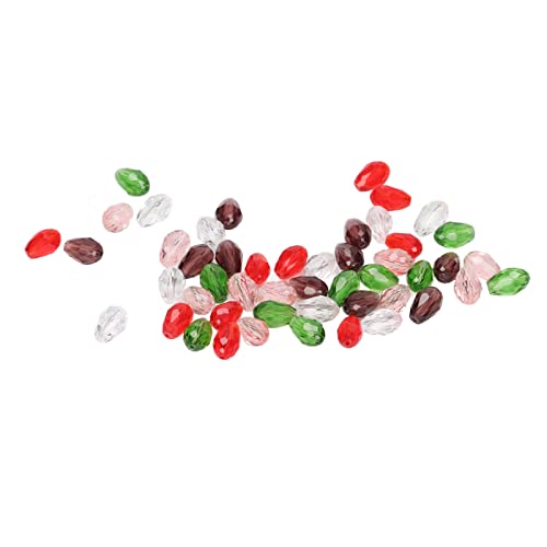 Facettierte Schmuck-Glasperlen, bunte Kristall-Abstandshalter-Perlen, würfelförmige Kristallperlen für Schmuckherstellung, DIY-Armbänder, Halsketten, Armbänder, Ohrringe, Zubehör, 50 Stück Facettierte Schmuck-Glasperlen, bunte Kristall-Abstandshalter-Perlen, würfelförmige Kristallperlen für Schmuckherstellung, DIY-Armbänder, Halsketten, Armbänder, Ohrringe, Zubehör, 50 Stück von NOENNULL