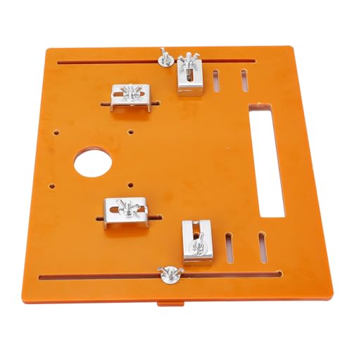 Grundplatte Trimmmaschine 28 x 25 cm Schrägschnitt Tragbare Schneidhalterung Bodenplatte Holzbearbeitungseinsätze 4 Zoll Motor von NOENNULL