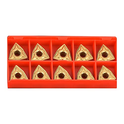 Hartmetall-Einsatz, Wendeschneidwerkzeuge, 10 Stück, Wnmg 432 / Wnmg0804, CNC-Einsätze, Hartmetall-Einsatz, Drehwerkzeug, 10 x 4 x 1 von NOENNULL