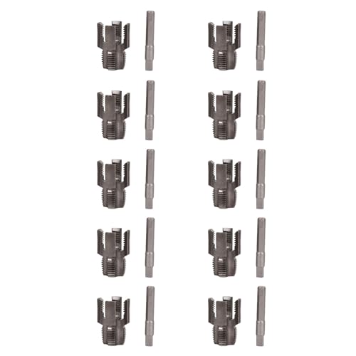 NOENNULL 10 -pcs -Rohrgewinde -Schneidwerkzeug, Legierungstahl Interner Externer Rohrgewindewerkzeuge Hohe Härte 1/2 Zoll PVC Pipe -Gewinde mit Shanks für die Pipeline -Wartung NOENNULL 10 -pcs -Rohrgewinde -Schneidwerkzeug, Legierungstahl Interner Externer Rohrgewindewerkzeuge Hohe Härte 1/2 Zoll PVC Pipe -Gewinde mit Shanks für die Pipeline -Wartung von NOENNULL