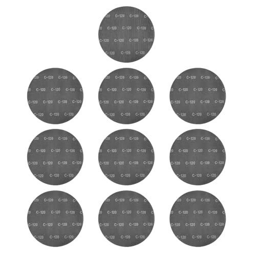 NOENNULL 10PCS 17 Zoll 120 Grit Schleif Scheiben-Siliziumcarbid-Schleif Scheiben für Holzboden Schleifen, Stein Polieren, Betons Chleifen, Haken-und Schleifen-Rücken von NOENNULL