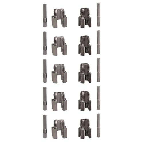 NOENNULL 5pcs Rohrgewinde Schneidwerkzeug, Integriertes Internes Externes Rohrgewindewerkzeugsatz 1/2in DN15 5pcs 3/4in DN20 -Rohrgewindeschneider für PPR PVC -Kunststoff -MPP -Rohr von NOENNULL