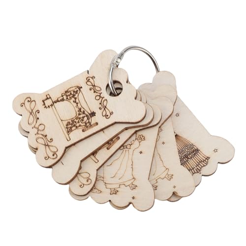 NOENNULL 6 PCs Nähen Flossspulen, FLOSS -Spulen -Leichtschlüsselketten -Sperrholz -Wickelplatten Organizer für Kopfhörerkabel und Ladungskabel mit Exquisiten Mustern, Langlebig und Leicht NOENNULL 6 PCs Nähen Flossspulen, FLOSS -Spulen -Leichtschlüsselketten -Sperrholz -Wickelplatten Organizer für Kopfhörerkabel und Ladungskabel mit Exquisiten Mustern, Langlebig und Leicht von NOENNULL