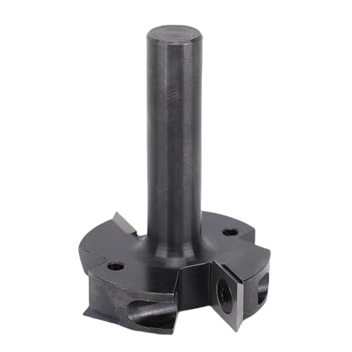 NOENNULL CNC-Oberflächenfräser für Abbruchplatten, 12 Mm, Hartmetall-Plattenabflachungsfräser, 15/32-Zoll-Schaft, 4 Schneiden, CNC-Oberflächenbearbeitung von Abfallplatten, für Große von NOENNULL
