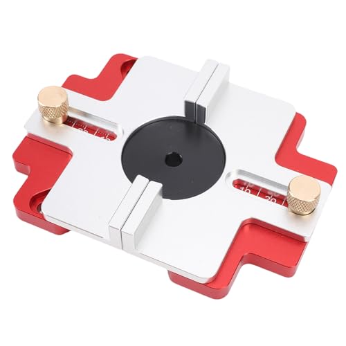 NOENNULL Holzrouter -Schlitz -Locator 2 in 1 Verdickte Aluminiumlegierung Klarer Maßstab Holzbearbeitung Router Schlitzhalterung von NOENNULL