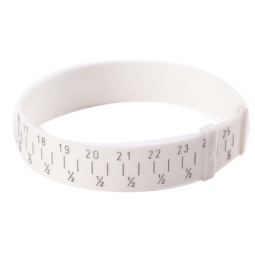 NOENNULL Kunststoffarmbandmesswerkzeug, Wiederverwendbares Universelles Armband Sizer Messwerkzeug Armband Armreifenmesser Sizer Schmuck Messhandwerk 15-25 Cm von NOENNULL