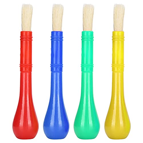 NOENNULL Malpinsel-Set für Kinder, 4 Packungen, Kunstbedarf für Kleinkinder, waschbar, für Aquarell, Acrylfarbe, Lernwerkzeuge NOENNULL Malpinsel-Set für Kinder, 4 Packungen, Kunstbedarf für Kleinkinder, waschbar, für Aquarell, Acrylfarbe, Lernwerkzeuge von NOENNULL