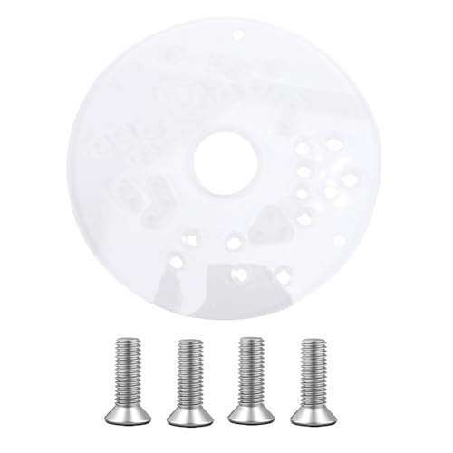 NOENNULL Router -Basisplatte, 5 3/4in Router Basisplatine, Geeignet für PR10E PR20evs, Acryldicke Universelle Router -Basiskarte mit Schrauben, die für Führende Marken Kompatibel Sind, von NOENNULL