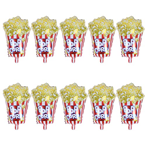Popcorn Luftballons 10 Stück | Popcorn Dekorationen | Filmabend Dekorationen | Karneval Ballons für Popcorn Party Dekorationen | Filmballons Filmparty Dekorationen von NOENNULL