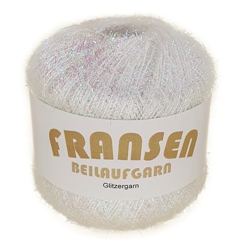 Fransen Beilaufgarn auf 25 Gramm Knäuel Farbe Weiß-Irisé Fransen Beilaufgarn auf 25 Gramm Knäuel Farbe Weiß-Irisé von NOGA EFFEKTGARN GmbH