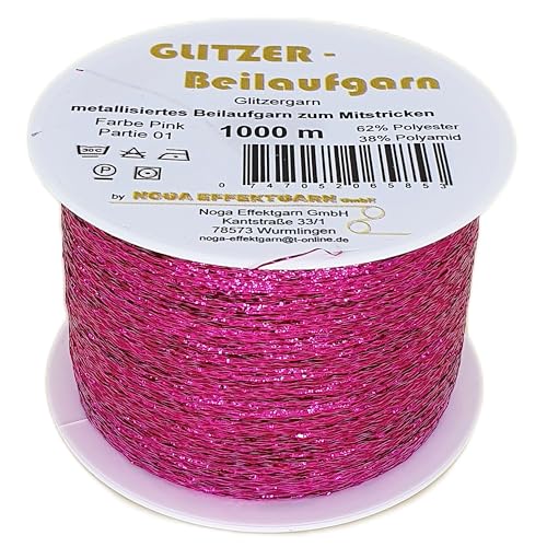 NOGA EFFEKTGARN GmbH Glitzer Beilaufgarn auf 1000 Meter Spulen - Pink NOGA EFFEKTGARN GmbH Glitzer Beilaufgarn auf 1000 Meter Spulen - Pink von NOGA EFFEKTGARN GmbH