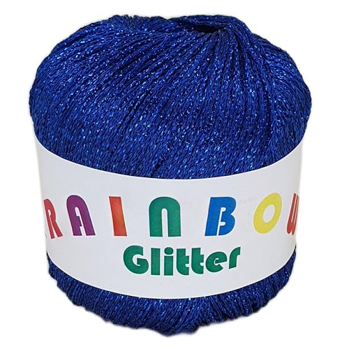 NOGA EFFEKTGARN GmbH - Bändchengarn, Strickgarn, 25 Gramm, Blau, 80% Viskose, 20% Polyester metallisiert, 100 Meter Lauflänge, 2 mm Nadelstärke, für Häkeln, Stricken und Beilaufgarn NOGA EFFEKTGARN GmbH - Bändchengarn, Strickgarn, 25 Gramm, Blau, 80% Viskose, 20% Polyester metallisiert, 100 Meter Lauflänge, 2 mm Nadelstärke, für Häkeln, Stricken und Beilaufgarn von NOGA EFFEKTGARN GmbH