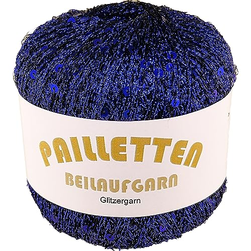 Pailletten Beilaufgarn auf 25 Gramm Knäuel Farbe Blau mit Pailletten in Blau von NOGA EFFEKTGARN GmbH