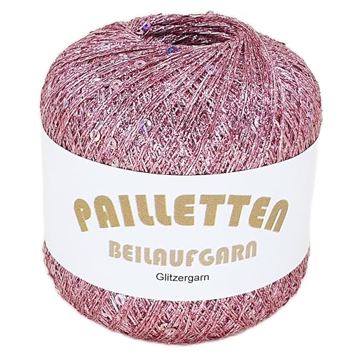 Pailletten Beilaufgarn auf 25 Gramm Knäuel Farbe Rosé mit Pailletten in Rosé Pailletten Beilaufgarn auf 25 Gramm Knäuel Farbe Rosé mit Pailletten in Rosé von NOGA EFFEKTGARN GmbH