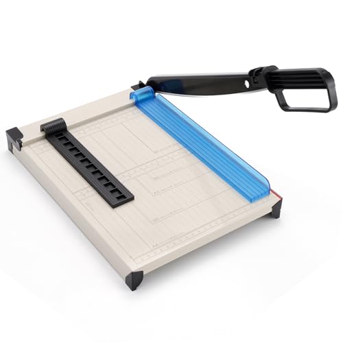 Papierschneider, Papierschneider mit Sicherheitsschutz und Klingenverriegelung, 30,5 cm Schnittlänge, Schneidemaschine, Papierschneider mit 16 Blatt Kapazität, Papierschneider und Trimmer für Karton Papierschneider, Papierschneider mit Sicherheitsschutz und Klingenverriegelung, 30,5 cm Schnittlänge, Schneidemaschine, Papierschneider mit 16 Blatt Kapazität, Papierschneider und Trimmer für Karton von NOKAPIN