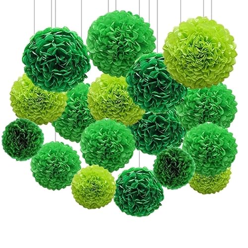 Hochzeitsdekorationen 12 er Grün Seidenpapier Pompons Papier Girlande Runde Papier Blume Tissue Paper Papierblumen für Geburtstag Brautdusche Verlobungsfeier Silvester Happy New Year Deko Hochzeitsdekorationen 12 er Grün Seidenpapier Pompons Papier Girlande Runde Papier Blume Tissue Paper Papierblumen für Geburtstag Brautdusche Verlobungsfeier Silvester Happy New Year Deko von NOLACE