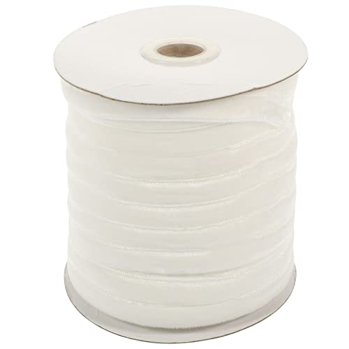 NOLITOY 1 Rolle Breites DIY Bastelband Samt Dekoratives Geschenkband für Hochzeiten Partys und Bastelprojekte Weiß Yards Strapazierfähig und Elegant von NOLITOY