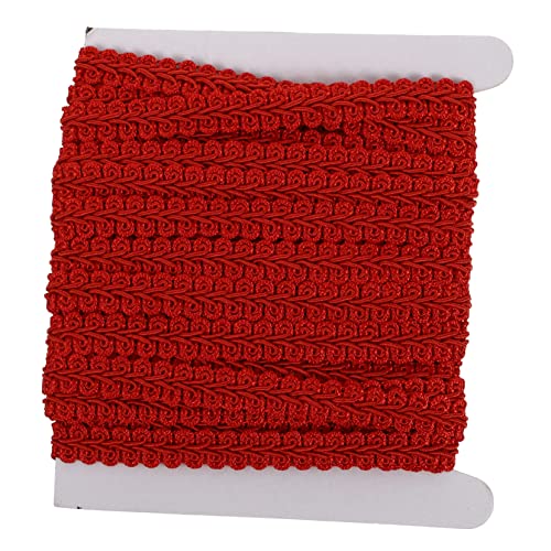 NOLITOY 1 Rolle Diy Braid Trim Polyester Farbige Wellenborte für Vorhang und Bekleidungsdekoration Yards Langlebig und Farbecht für Hochzeitskleider Cosplay und Haaraccessoires von NOLITOY